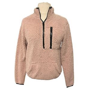 🔥4/$25 Derek Heart Pink Teddy Jacket Size Small